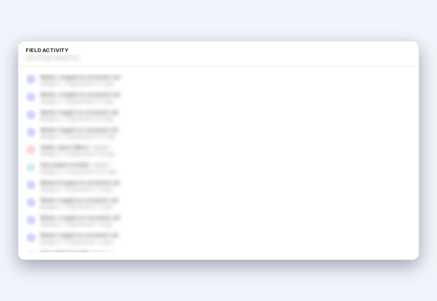 Illustrative PACE view of follow-up actions and their resolution.